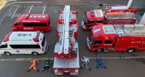 消防車や救急車の写真