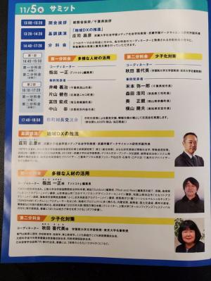 全国市町村長サミットのチラシ