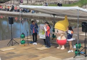 新潟ビッグスワン「見附市デー」の様子