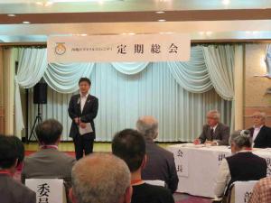 まちなか西地区の地域コミュニティ総会に参加した時の様子