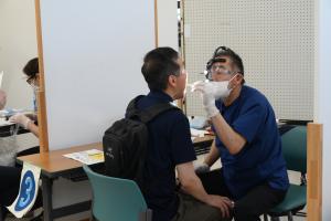 歯科健診の様子