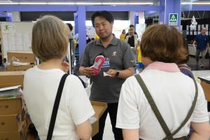 シューズ即売会の様子