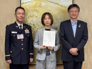 自衛官募集相談員の委嘱式の様子