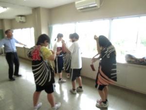 民踊事前指導⑤