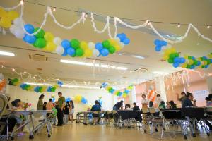 色鮮やかな会場装飾