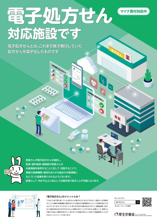 電子処方箋対応施設ポスター