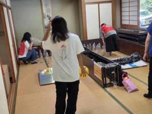 北谷北部地区のはっぴーおーたむふぇすたの様子
