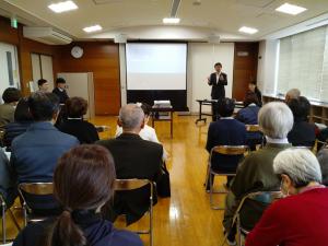 見附市勤労者家庭支援施設「ふぁみりあ」にてふれあい懇談会の様子