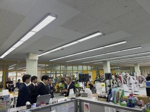 スポーツ庁no職員の皆様が見附市を来訪した時の様子