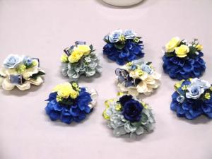 コサージュ作り④