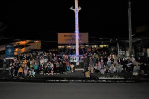 街路樹イルミネーション点灯式の様子