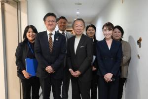 池上彰さんの講演会の際の記念撮影