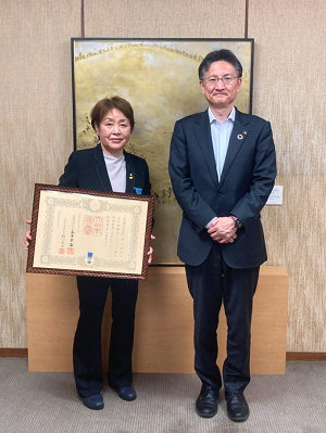 12月23日吉岡様表敬訪問