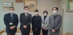 見附福祉会が運営する養護老人ホームを訪問した時の様子