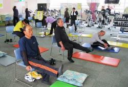 武道館会場筋トレの様子