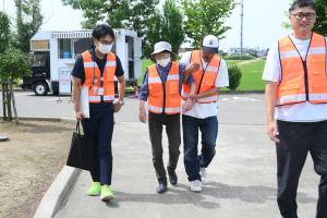 避難行動要支援者避難訓練の様子