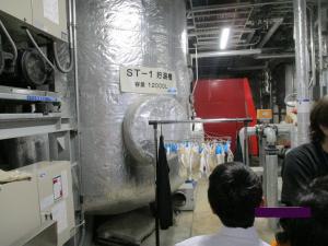 消毒機械の見学