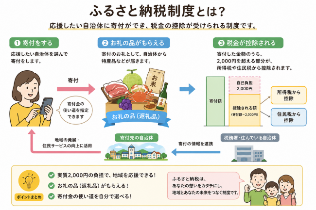 ふるさと納税制度のイメージ