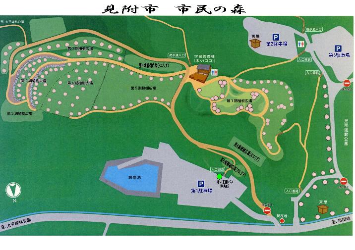 市民の森園内地図