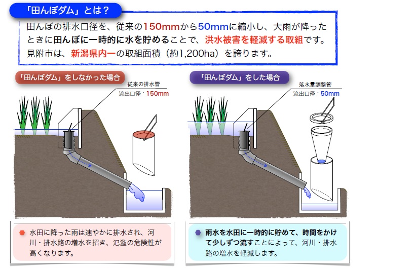 田んぼダムとは