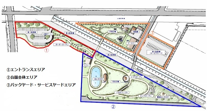 みつけイングリッシュガーデン平面図