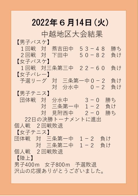 ６月１4日