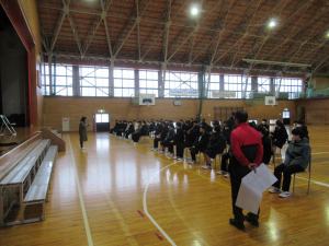 学年主任の説明