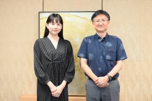 市長と記念撮影