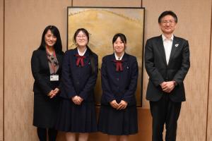 市長と記念撮影