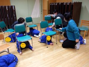 地震避難訓練①