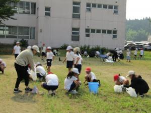 PTA親子除草作業