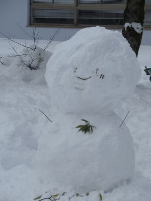 雪遊びで作りました