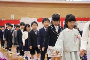 入学式入場の様子