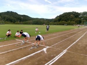 陸上練習の様子