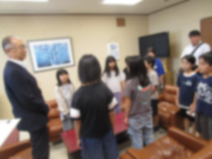 教育長訪問