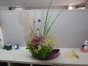 玄関の生け花 7月