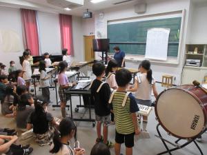 郷育フェスタの練習の様子