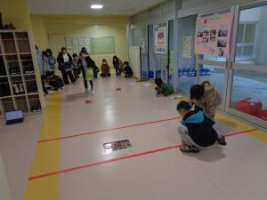 3年理科　ゴムカー実験　その1