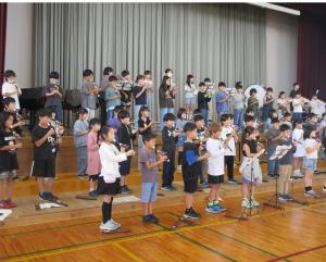 ステージ練習の様子